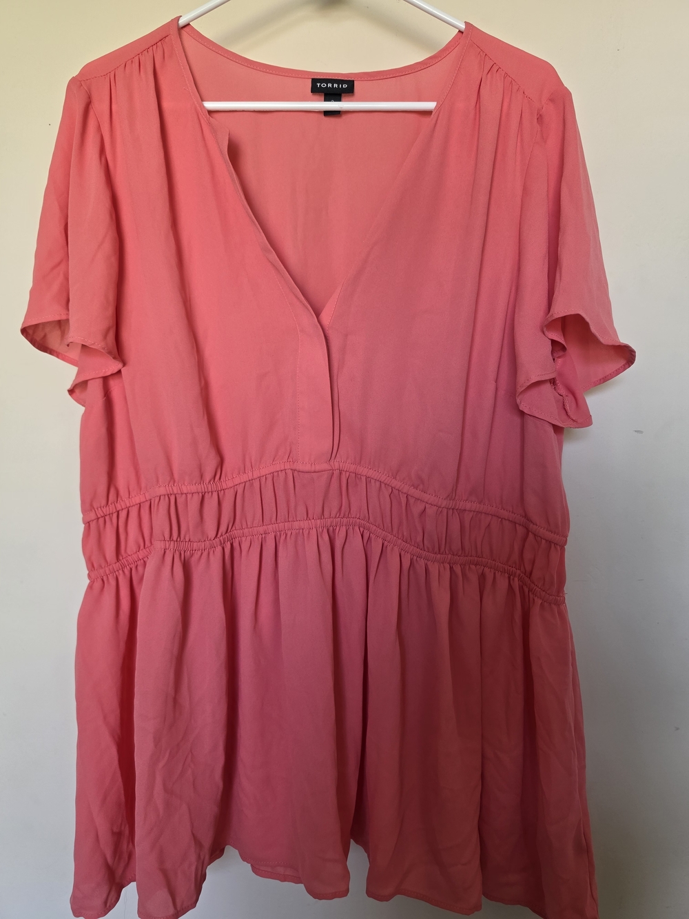 Torrid Blouse Color Coral Size 2
